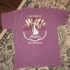 Chi Omega comfort colors tee